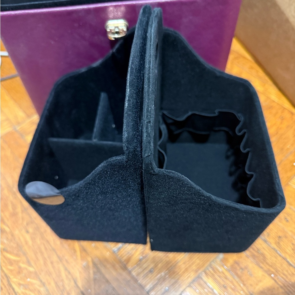 Makeup Purple Box Bag with Gold Accent - Picture 7 of 10